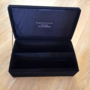 Things Remembered Black Velvet Accessory Storage Box